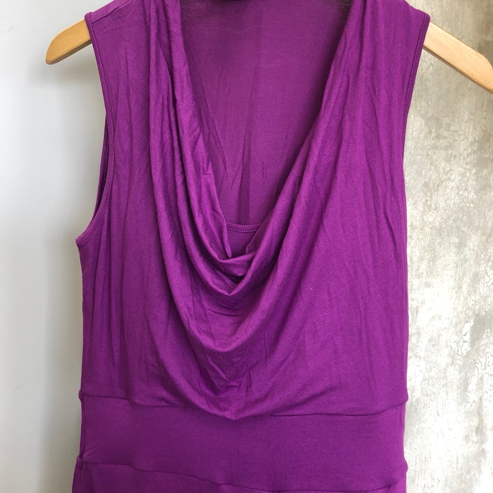 Drape Neck Dress